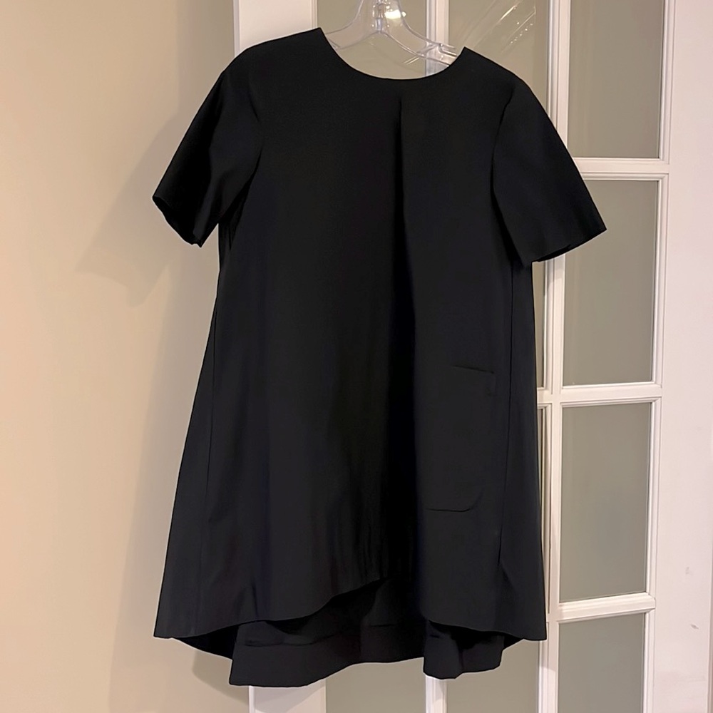 COS black poplin dress